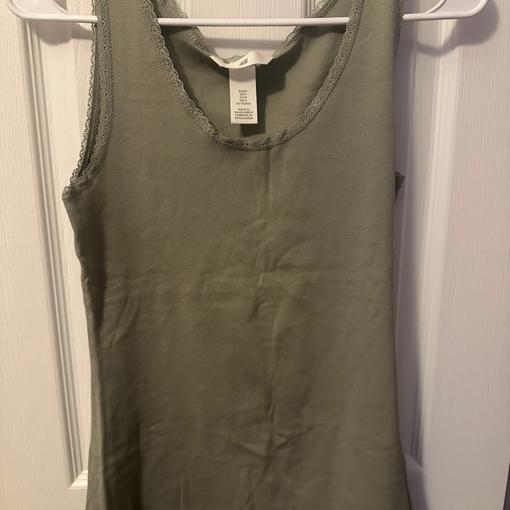 H&M Sage Green Tank Top